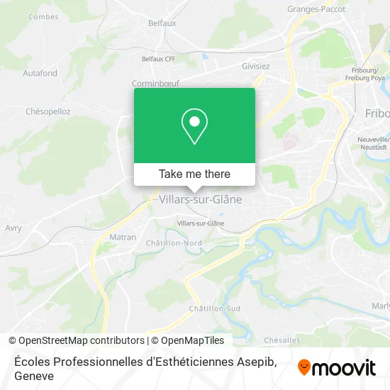 Écoles Professionnelles d'Esthéticiennes Asepib map