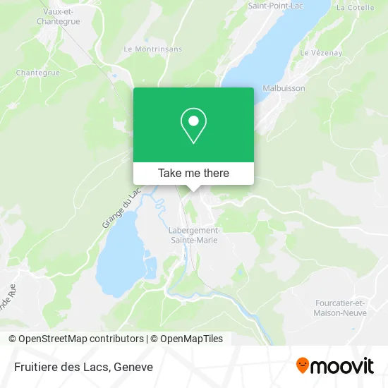 Fruitiere des Lacs map