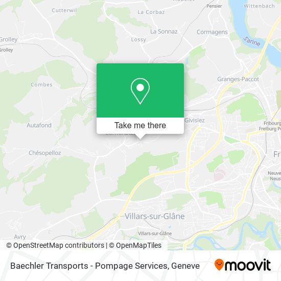 Baechler Transports - Pompage Services map
