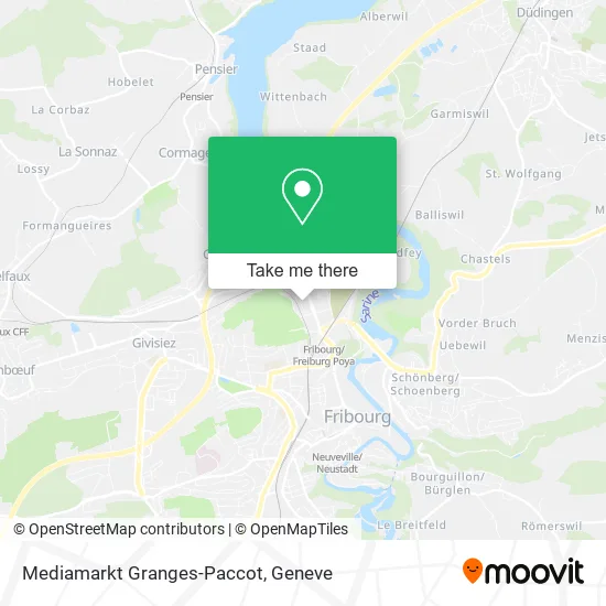 Mediamarkt Granges-Paccot map
