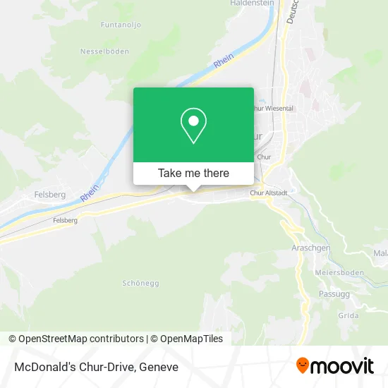 McDonald's Chur-Drive map