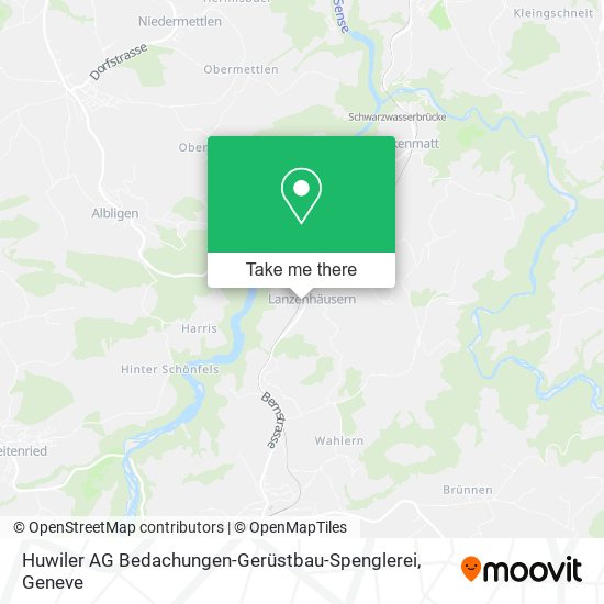 Huwiler AG Bedachungen-Gerüstbau-Spenglerei map