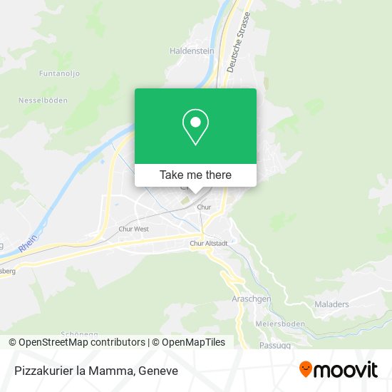 Pizzakurier la Mamma map