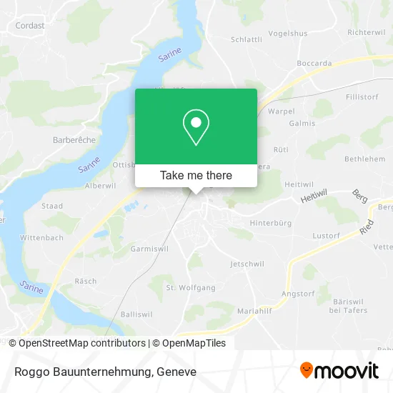 Roggo Bauunternehmung map