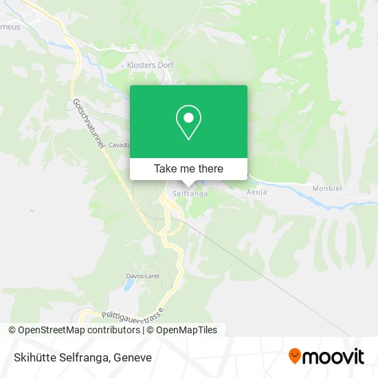 Skihütte Selfranga map
