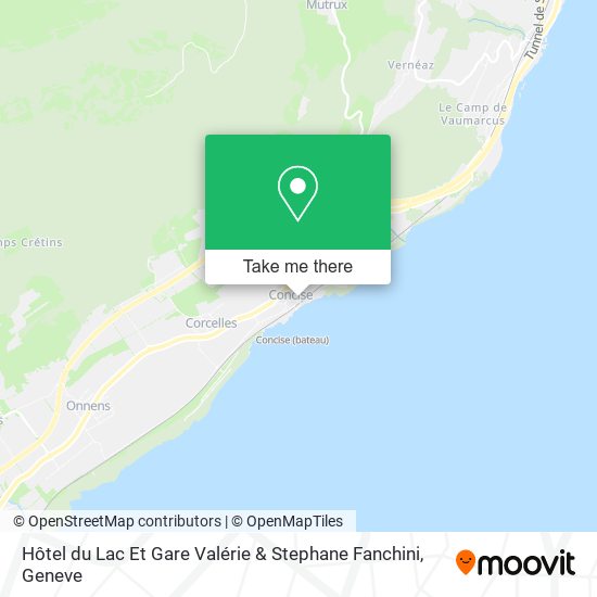 Hôtel du Lac Et Gare Valérie & Stephane Fanchini map