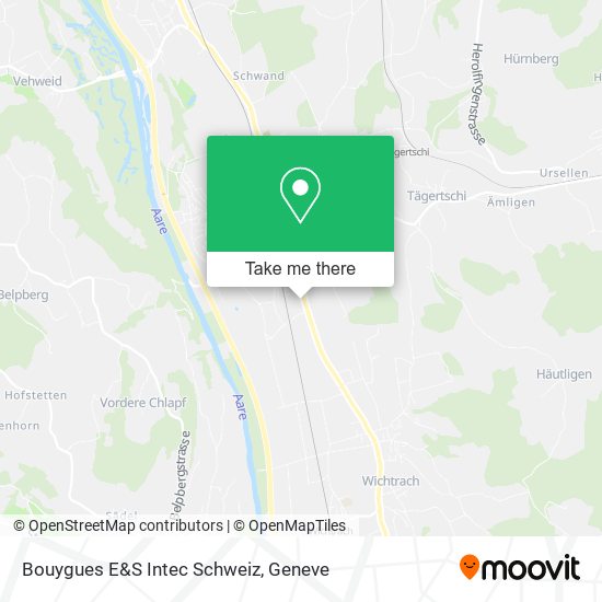 Bouygues E&S Intec Schweiz map