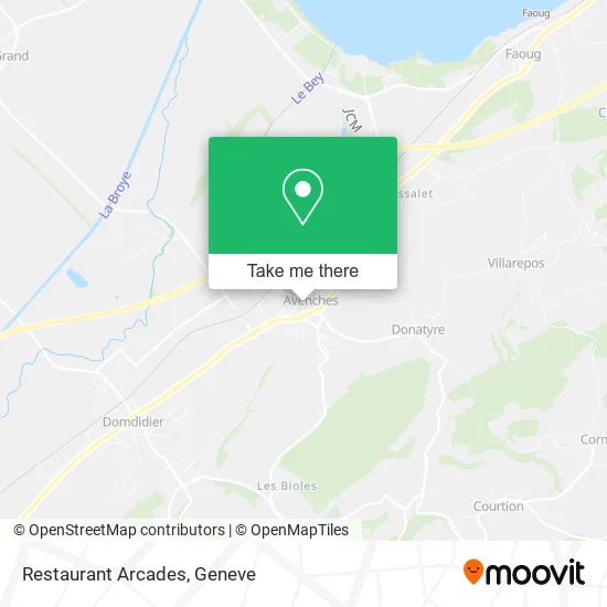 Restaurant Arcades map