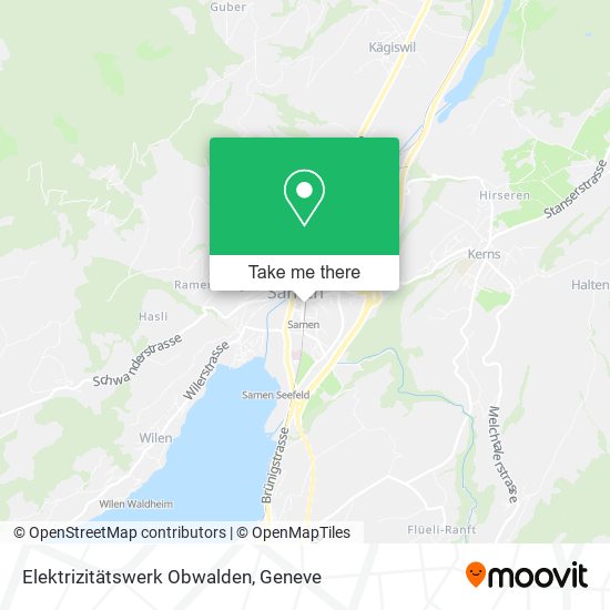 Elektrizitätswerk Obwalden map