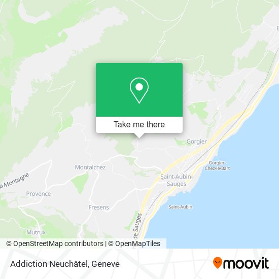 Addiction Neuchâtel map