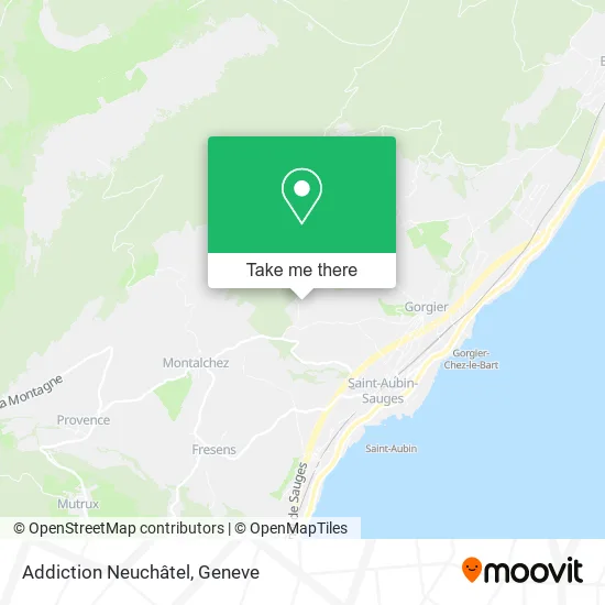 Addiction Neuchâtel map