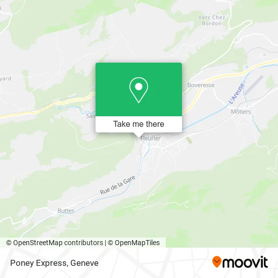 Poney Express map
