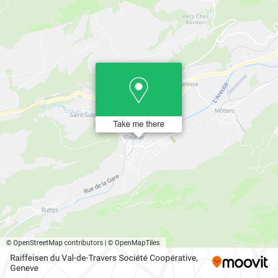 Raiffeisen du Val-de-Travers Société Coopérative map
