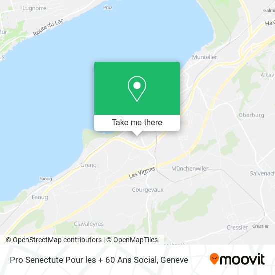 Pro Senectute Pour les + 60 Ans Social map