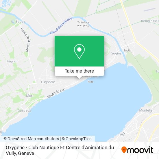 Oxygène - Club Nautique Et Centre d'Animation du Vully map