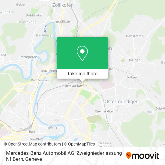 Mercedes-Benz Automobil AG, Zweigniederlassung Nf Bern map