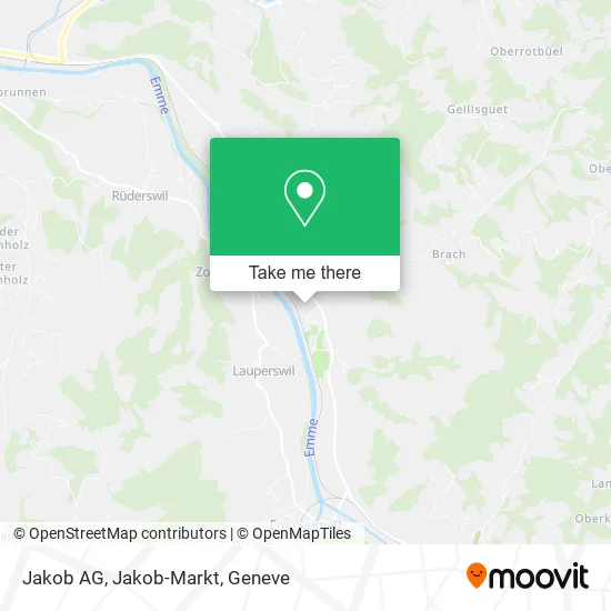 Jakob AG, Jakob-Markt map