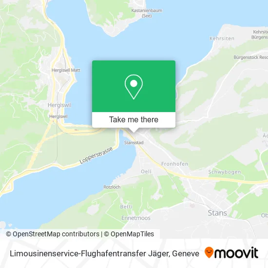 Limousinenservice-Flughafentransfer Jäger map