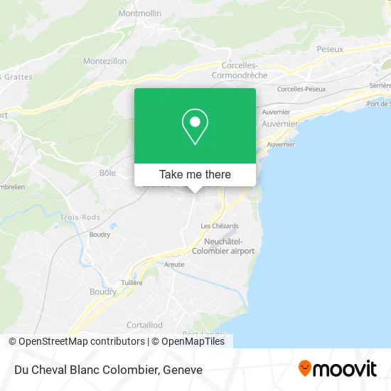 Du Cheval Blanc Colombier map