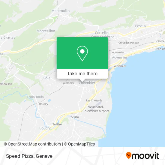 Speed Pizza map