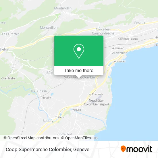 Coop Supermarché Colombier map