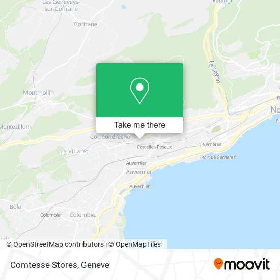 Comtesse Stores map