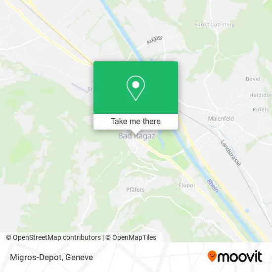 Migros-Depot map