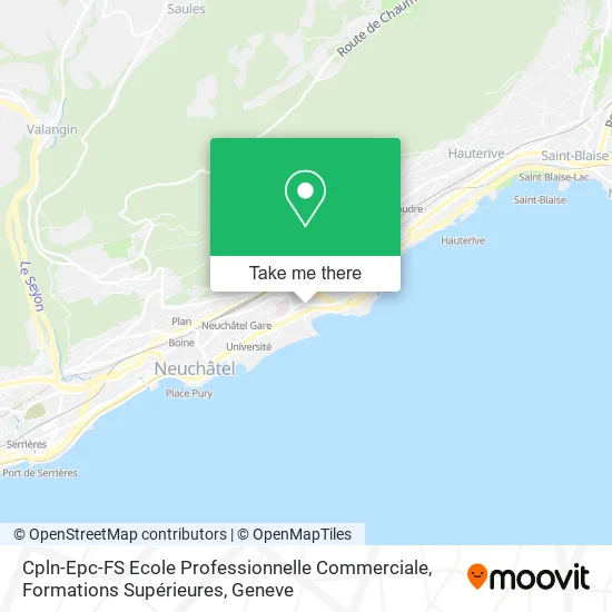 Cpln-Epc-FS Ecole Professionnelle Commerciale, Formations Supérieures map