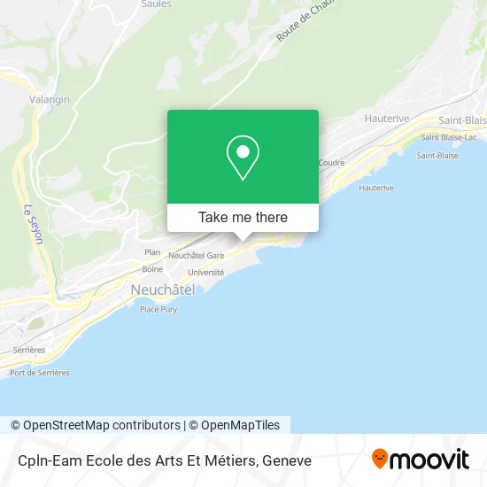 Cpln-Eam Ecole des Arts Et Métiers map