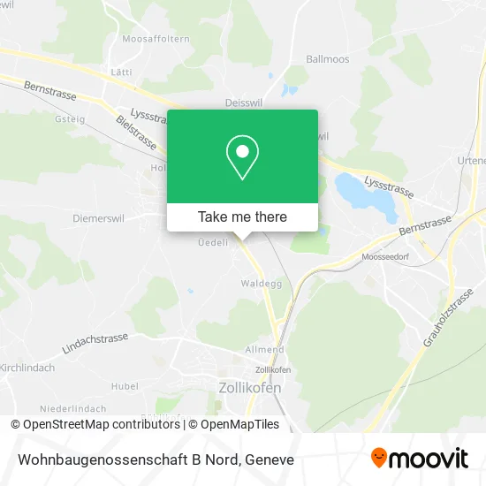 Wohnbaugenossenschaft B Nord map