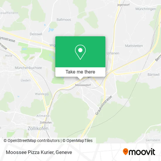 Moossee Pizza Kurier map