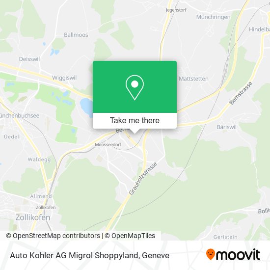 Auto Kohler AG Migrol Shoppyland map