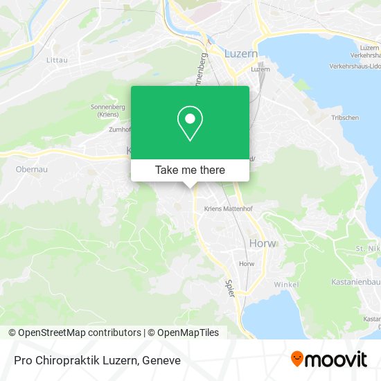 Pro Chiropraktik Luzern map