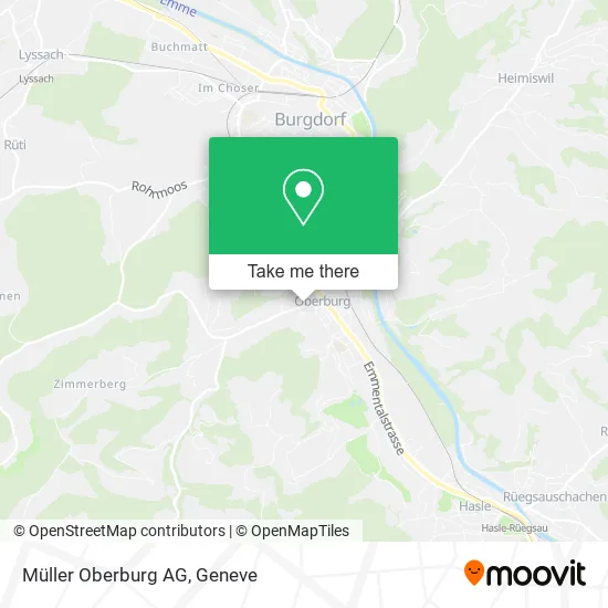 Müller Oberburg AG map