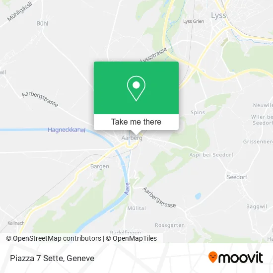 Piazza 7 Sette map
