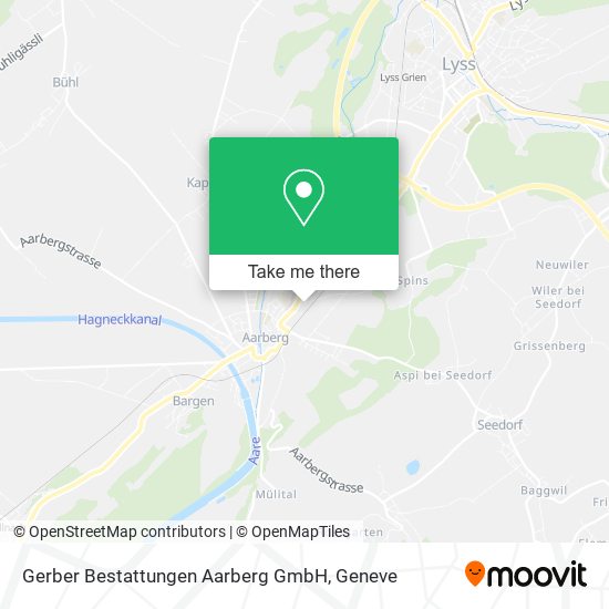 Gerber Bestattungen Aarberg GmbH map