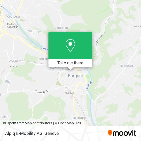 Alpiq E-Mobility AG map