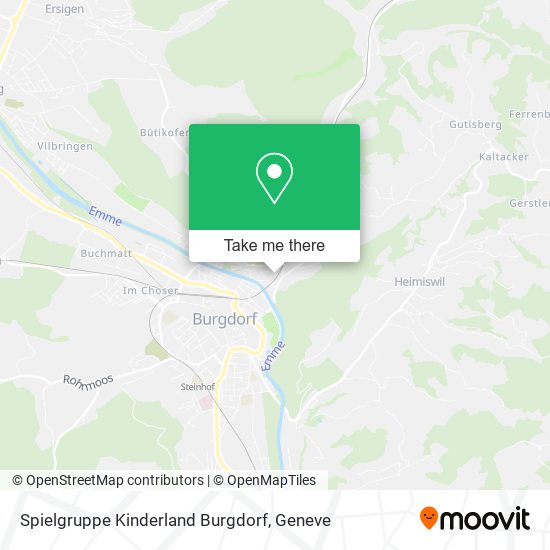 Spielgruppe Kinderland Burgdorf map