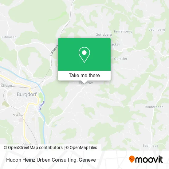 Hucon Heinz Urben Consulting map