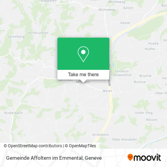 Gemeinde Affoltern im Emmental map