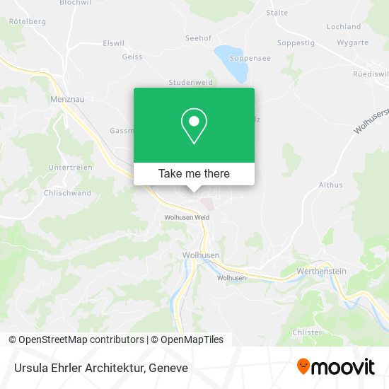 Ursula Ehrler Architektur map