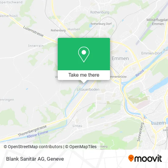 Blank Sanitär AG map