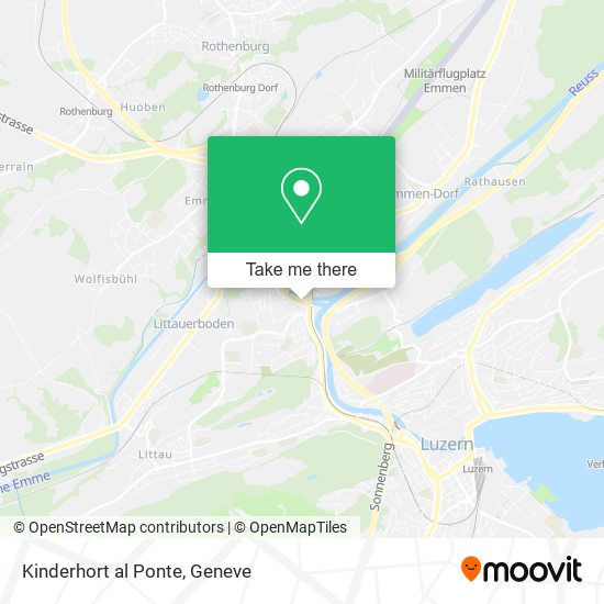 Kinderhort al Ponte map