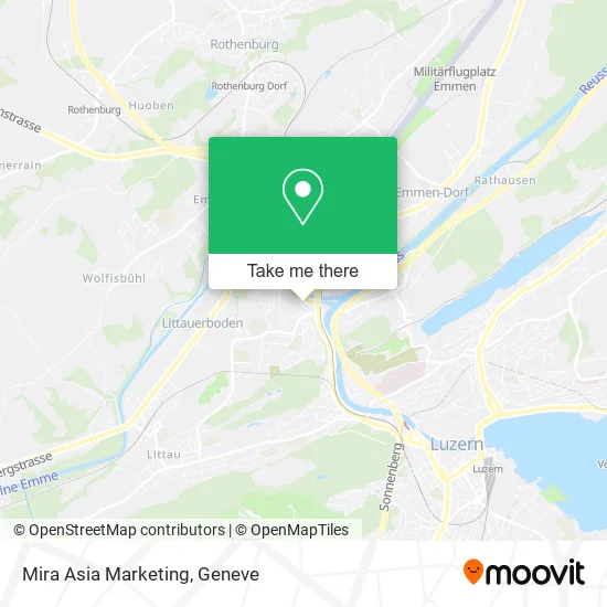 Mira Asia Marketing map