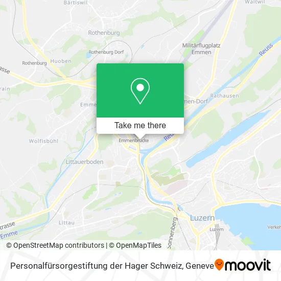 Personalfürsorgestiftung der Hager Schweiz map