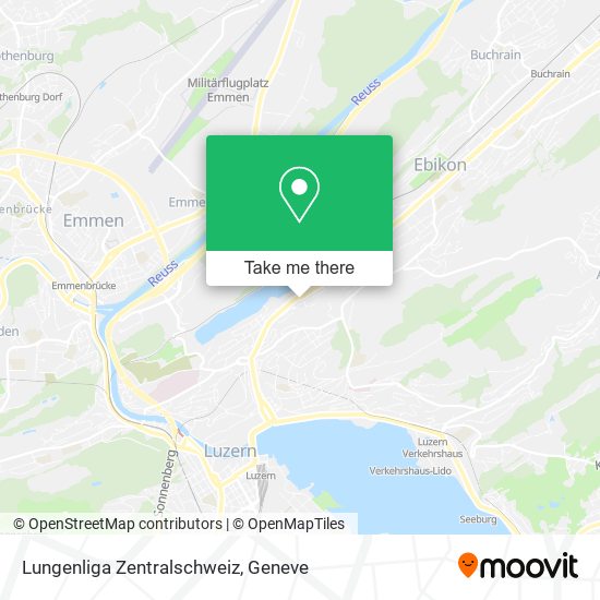 Lungenliga Zentralschweiz map