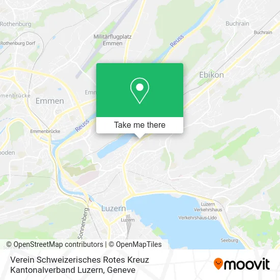 Verein Schweizerisches Rotes Kreuz Kantonalverband Luzern map