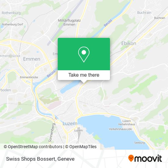 Swiss Shops Bossert map