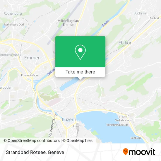 Strandbad Rotsee map