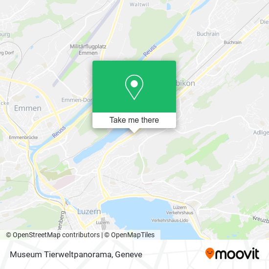 Museum Tierweltpanorama map